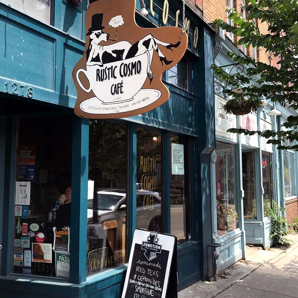 Local cafe in Parkdale neighbourhood, Toronto
